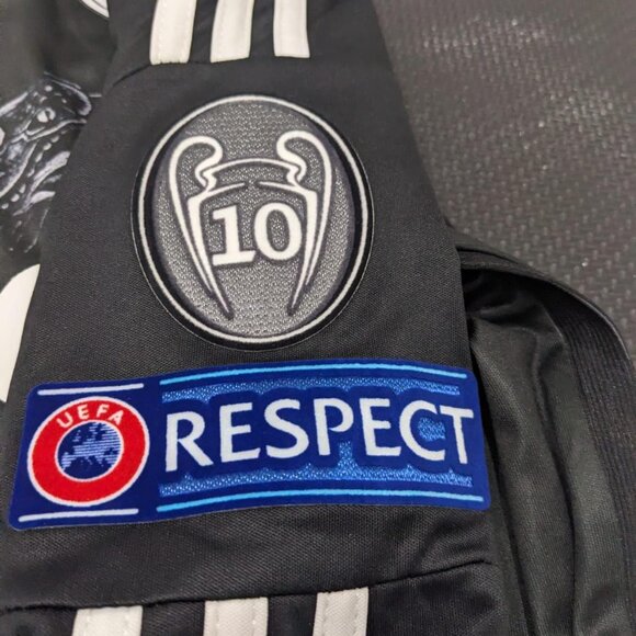 Ronaldo #7 Real Madrid 2014/15 Adidas UCL Longsleeve Black Dragon Jersey - Picture 9 of 15